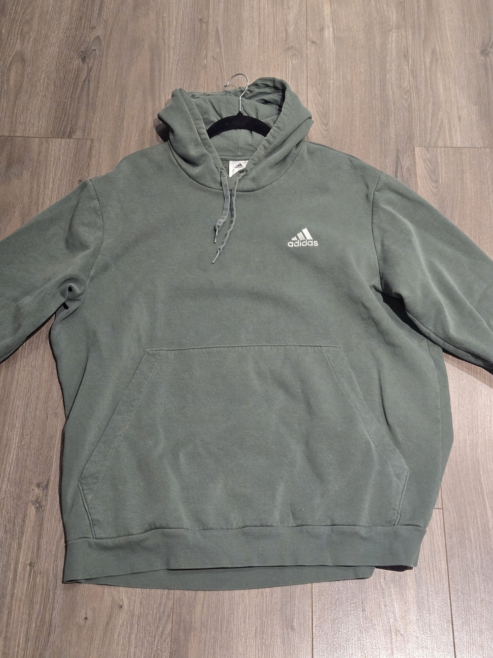 Adidas Men’s Hoodie - Sage Green Pullover